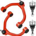 Front Upper Control Arms w/Ball Joints Lift 2-4" for Chevy Silverado GMC Sierra 2500HD 3500HD 2011-2019, (ONLY fit 8 LUG), Adjustable Suspension Kit 2Pcs
