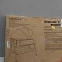 Baby Crib for Newborn, Baby Bassinets Bedside Sleeper with Breathable Mesh & Mattress, Easy Move Crib for Newborns with Lockable Wheels, 4-Adjustable Height Beside Bassinet (Beige)