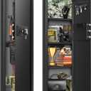 43.3" Tall Fireproof Wall Safes Between the Studs 16" Centers, Electronic Hidden Safe with Removable Shelf, Fireproof in Wall Safe for Money Jewelry Passport (Black Lock)