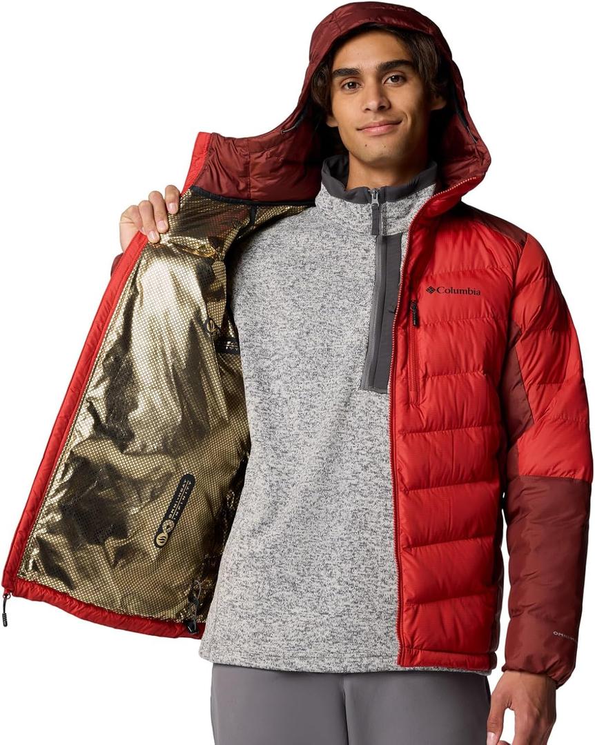 Columbia Men's Labyrinth Loop Ii Hooded Jacket, Sail Red/Spice (2X)