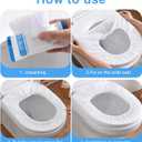 50 Pack Disposable Toilet Seat Covers for Travel Public Toilet Hospital,Portable Waterproof (Individual Package)