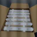 Christmas Tree Fence Protector for Kids, Dogs, Pets - 36 Pack Indoor Plastic White Picket Fence Decoration