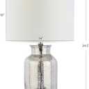 JONATHAN Y Emilia 24.5" Mercury Glass Table Lamp, Silver