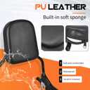 Aufer Upright Passenger Backrest Sissy Bar With Docking Hardware Kit Compatible With For Harley Softail Low Rider FXLR FXLRS FXLRST Sport Glide FLSB 2018-2024