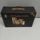 Rechargeable Flameless Candle, LED Flickering Candles Tea Lights Pillar Candles Sets with Adjustable Brightness and Timing Remote, Battery Operated Acrylic USB Candles (Pack of 3)