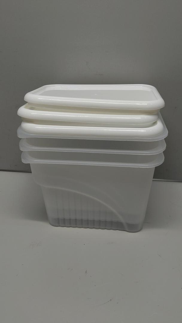 Food Storage Containers Pack of 3 7x7x10"
