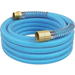Fevone 12ft Heavy Duty Garden Hose 5/8" ID, 450 PSI, 3/4" GHT Solid Brass Fittings, Kink-Resistant, Drinking Water Safe, Offered by Manufacturer (GH5)