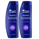Head & Shoulders Clinical Dandruff Shampoo Twin Pack, Prescription Strength, Oil & Flake Control, Seborrheic Dermatitis Relief, Citrus, 13.5 Fl Oz Each (Set of 2)