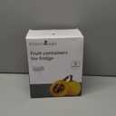 5 PCS Large Fruit Containers for Fridge - Leakproof Food Storage Containers with Removable Colander - Dishwasher & microwave safe Produce Containers Keep Fruits, Vegetables, Berry, Meat Fresh longer