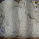 Zzlpp Queen Comforter Set 7 Pieces, Pale Yellow Seersucker Bed in a Bag with Comforter, 2 Pillow Shams, 2 Pillowcases, 1 Flat Sheet, 1 Fitted Sheet 