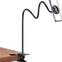 Cell Phone Stand Holder for Bed Laying Down, Lazy Bedside Phone Mount with Clamp Clip for Desk, Desk Tripod for iPhone, Compatible with Magsafe All Smartphone