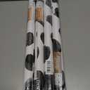 4 x Black and White Peel and Stick Wallpaper, Vintage Self Adhesive Wall Paper, Modern Dark Polka Dot Contact Paper for Cabinets, Drawers, Kitchen, Bathroom and Bedroom, 17.5 x 118