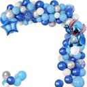 Cartoon Birthday Decorations, Blue Balloons Arch Kit, Theme Party Decorations Supplies for Theme Birthday Decoration