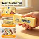 1pcs Squeeze Butter Squishy Toy, Pack Sensory Stress Relief Squishies Soft & Stretchy Fidget Toys for Anxiety Relief Party Favors (Dumpling Squishy Butter) (Large)