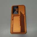 Vizvera for Samsung Galaxy S26 Ultra Case Wallet RFID [Cards Holder][Camera Cover][Edge Raised] Full Body Rugged Shockproof Silicone Phone Case for Galaxy S26 Ultra 6.9" 2026, Spritz Orange