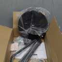 BoostArea Floor Lamp, Industrial Floor Lamp, 63 Inch Standing Lamp, E26 Socket, On/Off Footswitch, Whole Metal, ETL Listed, Modern Small Lamp for Bedroom, Living Room, Minimalist, Vintage, Mid Century (Black)