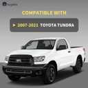 TangMiGe 4-Pack Wheel Skins Compatible with Toyota Tundra 2007-2021, 18 inch 18", Hubcap Wheel Cover (Black Color)