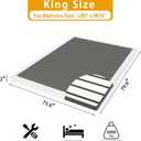 LUMUNANCE 2 Inch King Box Spring, Metal Low Profile Box Springs King Size Bed Base, Mattress Foundation with Fabric Cover, Easy Assembly