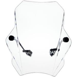 FATECIM 15.5" Clear Motorcycle Windscreen Windshield Motorbike Wind Deflector Flyscreen Universal for Harley Davidson Honda Kawasaki Suzuki Triumph Yamaha Indian Victory with 7/8" or 1" Handlebars