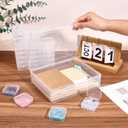 Bead Organizer Box 31PCS Small Beads Organizers Box with Hinged Lid Mini Clear Dimond Storage Plastic Cases Rectangle Transparent Containers Boxes for Jewelry Making Art DIY Crafts Nail