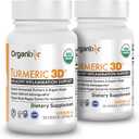 Organixx Organic Turmeric Curcumin with Ashwagandha, 30ct 2pk, BBD 04/2027
