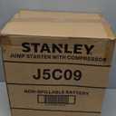 STANLEY J5C09 JUMPiT Portable Power Station Jump Starter: 1000 Peak/500 Instant Amps, 120 PSI Air Compressor, USB Port, Battery Clamps