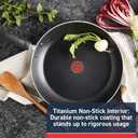 T-Fal Experience Non Stick Fry Pan Set 3 Piece, 8, 10.25, 12 Inch Induction Oven Broiler Safe 400F, Cookware, Kitchen Cooking Set, Pots and Pans, Skillets, Frying Pans, Dining, Dishwasher Safe, Black