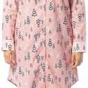 Fruit of the Loom womens Flannel Sleep Shirt Small