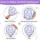 Cartoon 3rd Birthday Decorations for Boys Girls, Starry Sky 3 Balloon Number 40 Inch, Pink and Blue Balloons With Star Balloon For Pink Blue Birthday Decorations