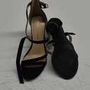 DREAM PAIRS Womens Chunky Heels 4 inch High Multi Strap Soft Comfort Block Heeled Sandals for Prom Dancing Wedding (6.5, Black)