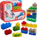 Goliath Jelly Blox Creative Kit | Includes 20 Blocks | Toddler & Preschool Building Blocks Kids Can Squeeze, Stretch, Squish | MESH ACCREDITED | Safety Tested & Ouch-Free | Sensory Play Toy Ages 2+