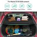 Powerty Cargo Cover for 2020-2025 2026 Mazda CX-30 CX30 Trunk Cover Trunk Shielding Shade for CX30 Accessories Luggage Cover No Gap(Can Withstand The Load)
