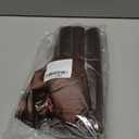 7 Pcs Jumbo Flexi Rods for Big Curls, Non Heat Hair Curlers for Overnight Curls, Blow Out Rods with Sleep Cap, Six brown non-heat curling rods and one coffee-colored sleeping cap