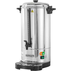 Commercial Coffee Urn 100 Cup/15L Coffee Dispenser with Upgraded Percolator, Double Wall 304 Stainless Steel Hot Water Urn Beverage Dispenser with Keep Warm Mode Large Coffee Maker for Catering Party