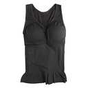 Women Slim Up Lift Bra Shaper Body Shaping Camisole Corset Waist Slimming Shapers Super Thin Seamless Tank : Black, XXL, One Size