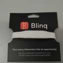 Blinq NFC Wristband - Digital Business Card - Instant Share via Tap - Compatible with iPhone & Android (White)