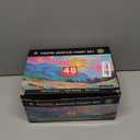 64 Pcs Pastel Acrylic Paint Set with 12 Brushes, 2 Knives & Palette, 48 Colors (2oz/60ml) - for Adults, Kids, Artists & Beginners - Canvas Ceramic Rock Wood Egg Painting Kit