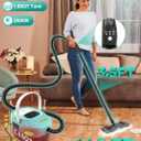 Steam Mop, 19 in 1 Detachable Steam Cleaner, 54OZ Tank, 10S Heat-up, Pressurized Deep Cleaning Steamer, 3-Level Temp & 221F for Floors, Carpets, Tiles, BBQ grill, Car, Window (MINT GREEN)