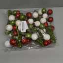 6 Pieces Christmas Tree Picks Sprays Christmas Tree Topper Decoration Glitter Ball Toppers for Christmas Tree Wreath Decoration Party Home Supply (Style C)