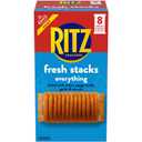 2 x RITZ Fresh Stacks Everything Crackers, Travel Snacks, 11.8 oz (8 Multi Snack Packs) (EXP 08/07/26)