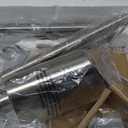 Nintiue Dimmable Floor Lamp, 1000 Lumens LED Edison Bulb Included, Brushed Nickel Arc Standing Tall Floor Lamp with Blue Shade for Living Room Bedroom Office Dining Room