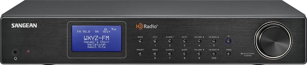 Sangean HDT-20 HD Radio/FM Stereo/AM Component Tuner, Black