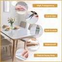 Clear Table Protector 30 x 60 Inch, 1.4mm Thick Waterproof PVC Plastic Table Cover, Durable Table Pad for Dining Room, Kitchen, Writing Desk, and Coffee Tables, 30 x 60 inch Rectangle