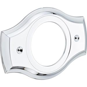 Renovation Shower Cover Plate for 2-Handle or 3-Handle to 1-Handle Shower Updates, Chrome