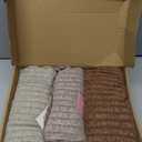 3 Pack Women's Nursing Tops Breastfeeding Shirts Long Sleeve Maternity Ribbed Sweaters with Hidden Zipper (Medium, Brown, Coffee, Apricot)