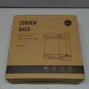 Corner Bathroom Counter Organizer 2 Tier Bathroom Organizers and Storage Countertop with Hooks Skin Care Exquisite Vanity Organizer Countertop Bathroom Storage Dresser, Kitchen-Clear