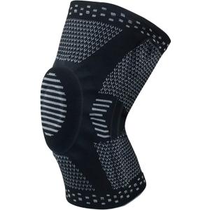 Knee Compression Knee Brace Patellar Knee Brace Sports Support Patella Brace Knee Brace Knee Ligaments Meniscus for Men Women - Football Volleyball Basketball Crossfit(Single) (Medium, Black)