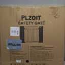 29.5-40.5" Baby Gate for Stairs, Dog Gate for Doorways, Walk Thru Auto Close Metal Baby Safety Gate for The House, Stairs and Doorways, Child Gate Pressure Mounted, Pet Gate for Dog Indoor - Black