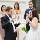 Bridal Shower Decorations Miss to Mrs Sign for Batcholette Party Table Centerpieces Wedding Plastic Photo Booth Props for Wedding Party Decorations Supplies