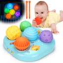 Baby Sensory Balls Toys 6-12 12-18 Months Toddlers 1-3, Infant Musical Light Up Learning 3-6 7 8 9 Months, Textured Soft Ball Sleep Tummy Time Motor Skills Montessori 1 2 3 Year Old Boy Girl Gift
